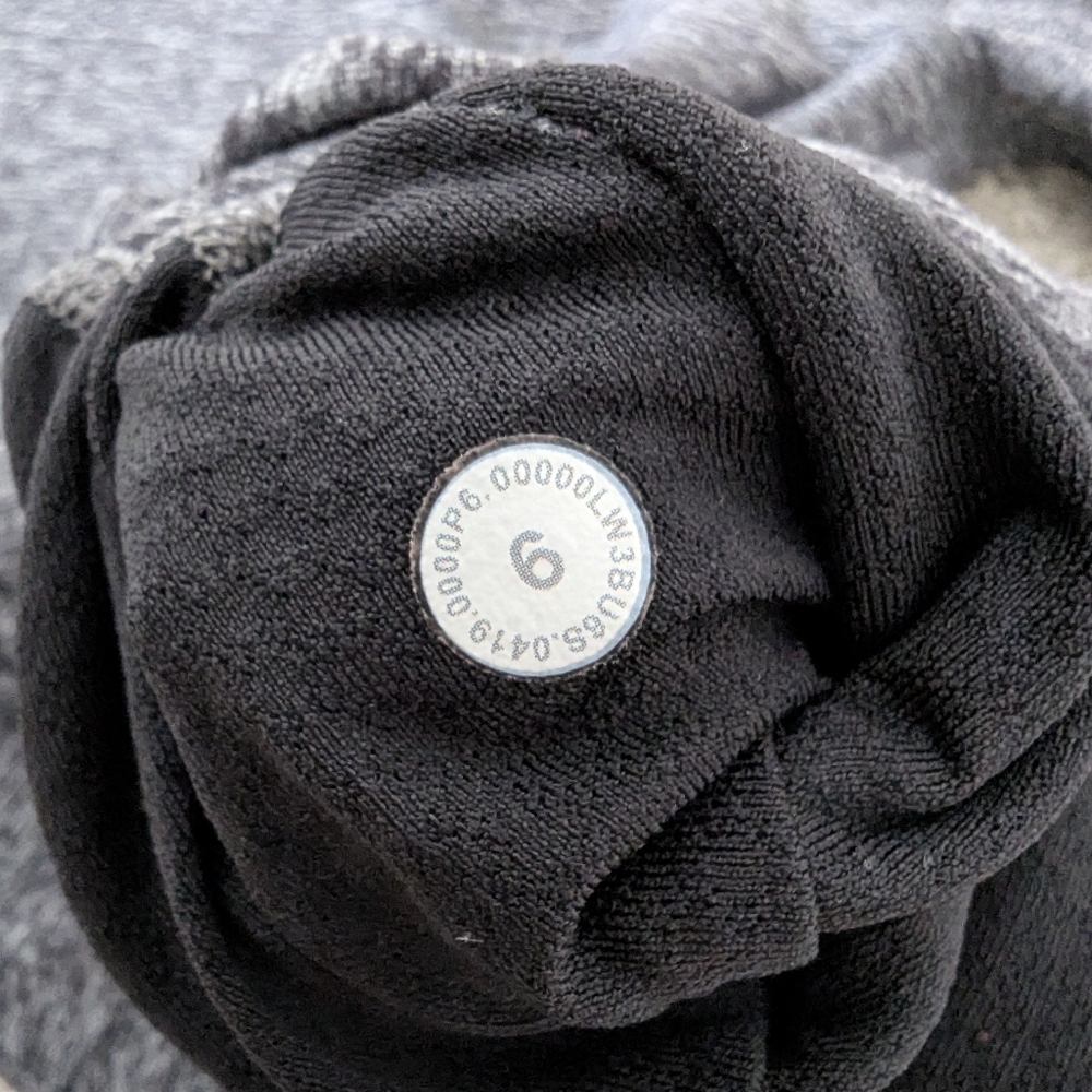 Lululemon On Repeat Rulu Hoodie Heathered Black Lightweight Soft Training - Picture 5 of 11